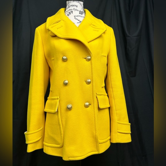 J. Crew Stadium Cloth by Nello Gori Double Breasted Women’s Topcoat. Size 10. - Picture 2 of 16